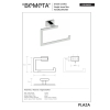 Bemeta PLAZA Wieszak na ręcznik koło 118104062