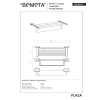 Bemeta PLAZA Wieszak na ręczniki z drążkiem 118104122$K