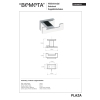 Bemeta PLAZA Wieszak podwójny 118106032