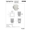 Bemeta PLAZA Szklany uchwyt na szczoteczki 118110052