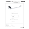 Bemeta PLAZA Uchwyt na papier toaletowy 118112022