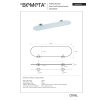 Bemeta OVAL Półka szklana 118402031