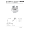 Bemeta OVAL uchwyt na papier toaletowy z klapką 118412011