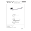 Bemeta OVAL Uchwyt na papier toaletowy 118412021