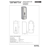 Bemeta Dozownik mydła 300 ml szary 121209145