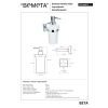 Bemeta BETA Dozownik mydła 230 ml 132109017