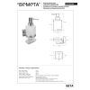 Bemeta BETA Dozownik do Mydła 200 ml z mydelniczką magnetyczną 132109182