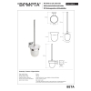 Bemeta BETA szczotka wc włosie białe 132113012
