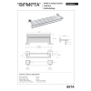 Bemeta BETA Wieszak na ręcznik z szyną 600 mm 132205072$K