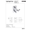 Bemeta BETA Wieszak podwójny 132405222