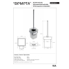 Bemeta VIA szczotka wc 135013012