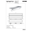 Bemeta SOLO Wieszak na ręczniki z relingiem 139105262$K