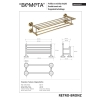 Bemeta RETRO Bronze Podwójny wieszak na ręczniki z drążkiem 144102257$K