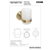 Bemeta RETRO Bronze Szklany uchwyt na szczoteczki 144110017