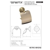 Bemeta RETRO Bronze uchwyt na papier toaletowy z klapką 144112017