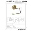 Bemeta RETRO bronze uchwyt na papier toaletowy 144112027