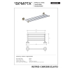 Bemeta RETRO gold/chrome Wieszak na ręczniki 144202188$K