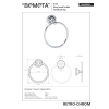 Bemeta RETRO chrome Wieszak na ręcznik koło 144304062