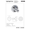 Bemeta RETRO chrom Wieszak 144306132