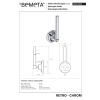 Bemeta RETRO chrom uchwyt na zapas papieru toaletowego 144312032