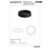 Bemeta GAMMA Mydelniczka wolnostojąca okrągła czarna 145608320