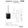 Bemeta GAMMA Szczotka do WC stojąca czarna 145613310