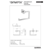 Bemeta GAMMA Uchwyt na papier toaletowy 145812022