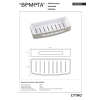 Bemeta CYTRO Półka prysznicowa plastik / mosiądz 146208036