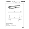 Bemeta NEO Podwójny uchwyt na papier toaletowy 146212245