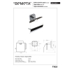 Bemeta TASI Uchwyt na papier toaletowy z klapka 154112012