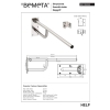 Bemeta HELP Składany uchwyt 850 mm stal nierdzewna szlifowana 301102322$K