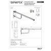 Bemeta HELP Uchwyt składany stal nierdzewna 760mm z osłoną 301607091$K
