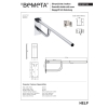Bemeta HELP Składany uchwyt stal nierdzewna szlif 850mm z osłoną 301607162$K