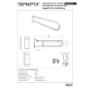 Bemeta HELP Uchwyt składany w kształcie litery U 813mm biały z osłoną 301607473$K