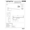 Bemeta HELP Uchwyt składany biały 850mm z osłoną i uchwytem TP 301607783$K