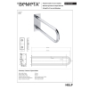Bemeta HELP Uchwyt pomocniczy w kształcie litery U 750 mm stal nierdzewna z osłoną 301707301$K