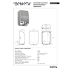 Bemeta Suszarka do rąk bezdotykowa - 1000W oświetlenie LED stal nierdzewna matowa 924224155
