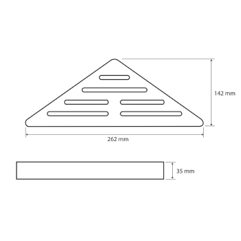 Bemeta Dark Półka narożna 102308260 czarna