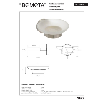Bemeta NEO Mydelniczka 104108045