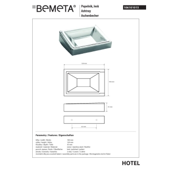 Bemeta Popielniczka 106101015