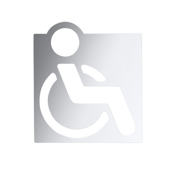 Bemeta Piktogram błyszczący- toalety dla osób niepełnosprawnych 111022022