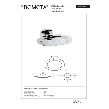 Bemeta OVAL Mydelniczka 118408041