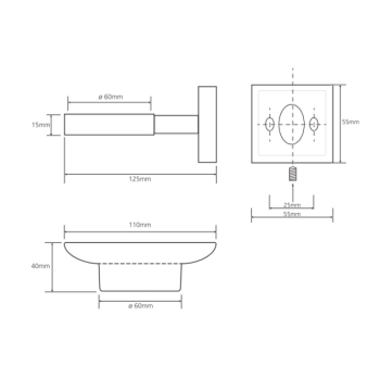 Mydelniczka Beta chrom Bemeta
