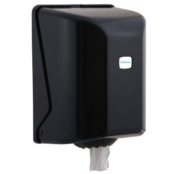 deClean Podajnik  do Ręczników Papierowych w Roli Czarny Centralnego Dozowania HS090B