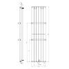 Sapho COLONNA grzejnik 450x1800mm łupkowy ze strukturą IR147