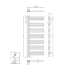 Sapho DORLION grzejnik łazienkowy 500x1200mm chrom 1130-11