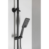 Sapho DARK teleskopowy zestaw prysznicowy z baterią termostatyczną czarny KJ639