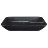 Sapho BLOK umywalka kamienna 60x11x35 cm czarny Marquin mat 2401-39