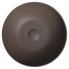Toneb FORMIGO umywalka betonowa średnica 39 cm ciemny brąz FG034