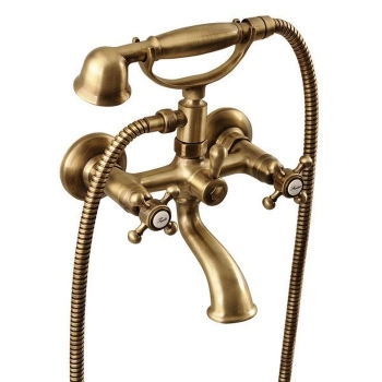 Sapho ANTEA bateria wannowa ścienna  kompletna brąz 3016